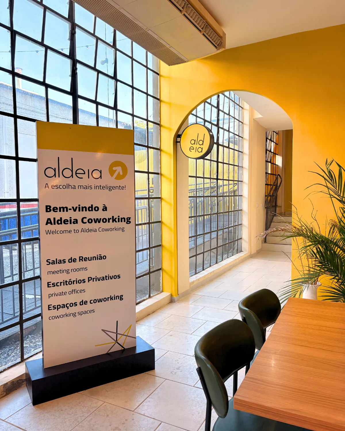 Ambiente da Aldeia para escolher a sede mais prática