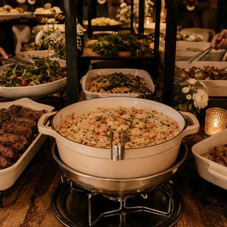 ambiente do restaurante OCA preparado para eventos em Curitiba