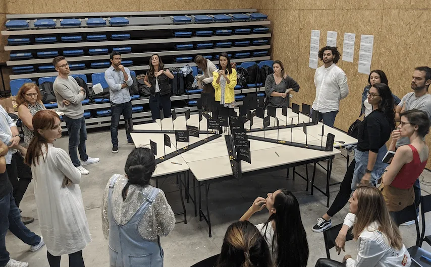 Participantes em workshop corporativo realizado na Aldeia Coworking.
